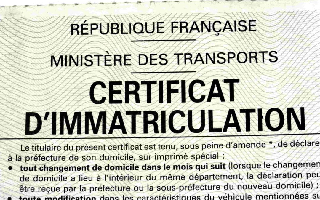Tout savoir sur les frais de carte grise en 2023